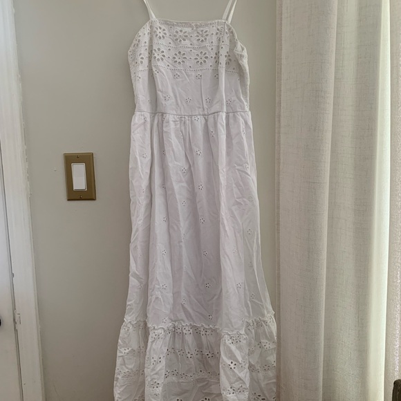 Japna Dresses & Skirts - White Eyelet Maxi Dress